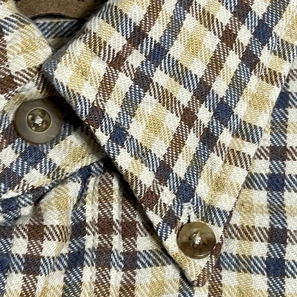 Field & Stream Plaid 100% Cotton Flannel Shirt Men’s L Multi Button Up Pocket - Picture 16 of 17
